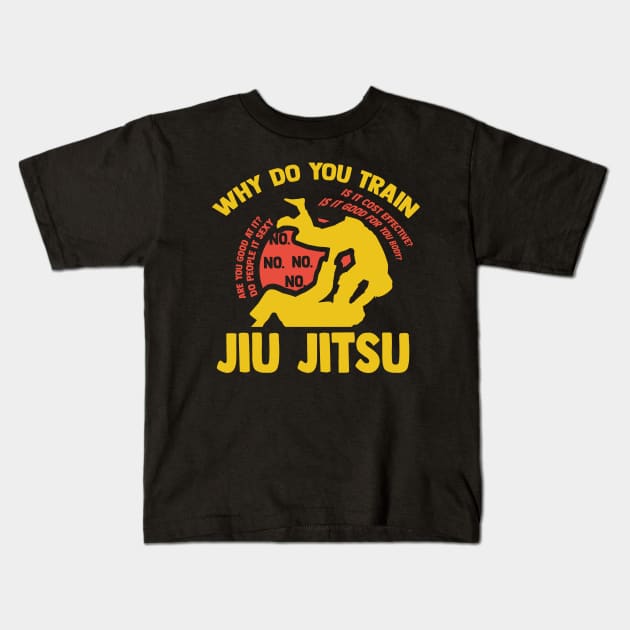 Train Jiu Jitsu gift Kids T-Shirt by Lomitasu